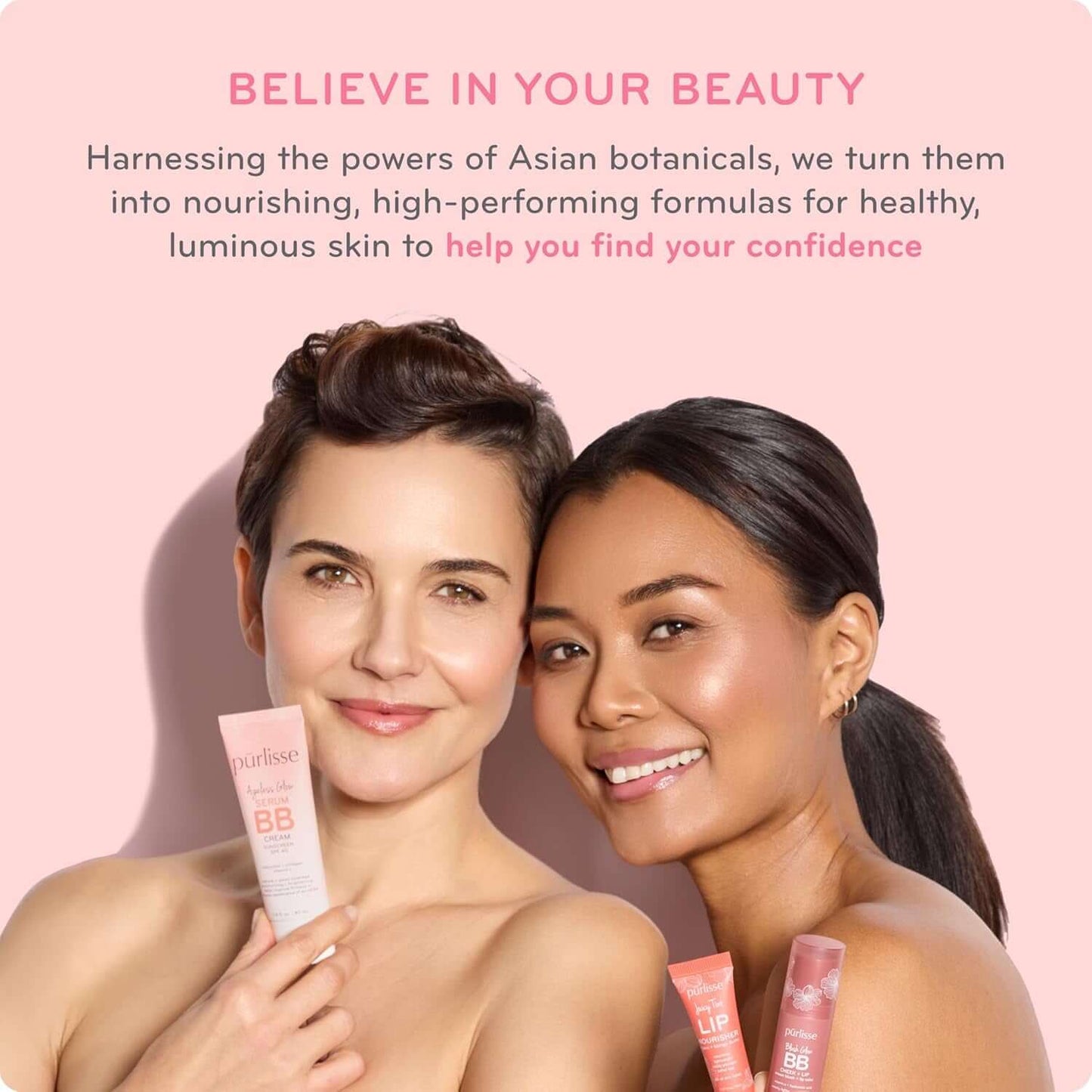Perfect Glow BB Cream SPF 30 - Luminous Matte Tinted Moisturizer with SPF - Korean Skin Care Formula with Goji & Hawthorn Berry to Hydrate, Brighten & Even Skin - Fair (1.4 Oz)