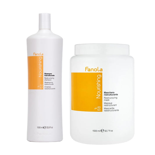 Fanola Nutri Care Regenerierendes Shampoo 1000 Ml + Nutri Care Repariermaske 1500 Ml