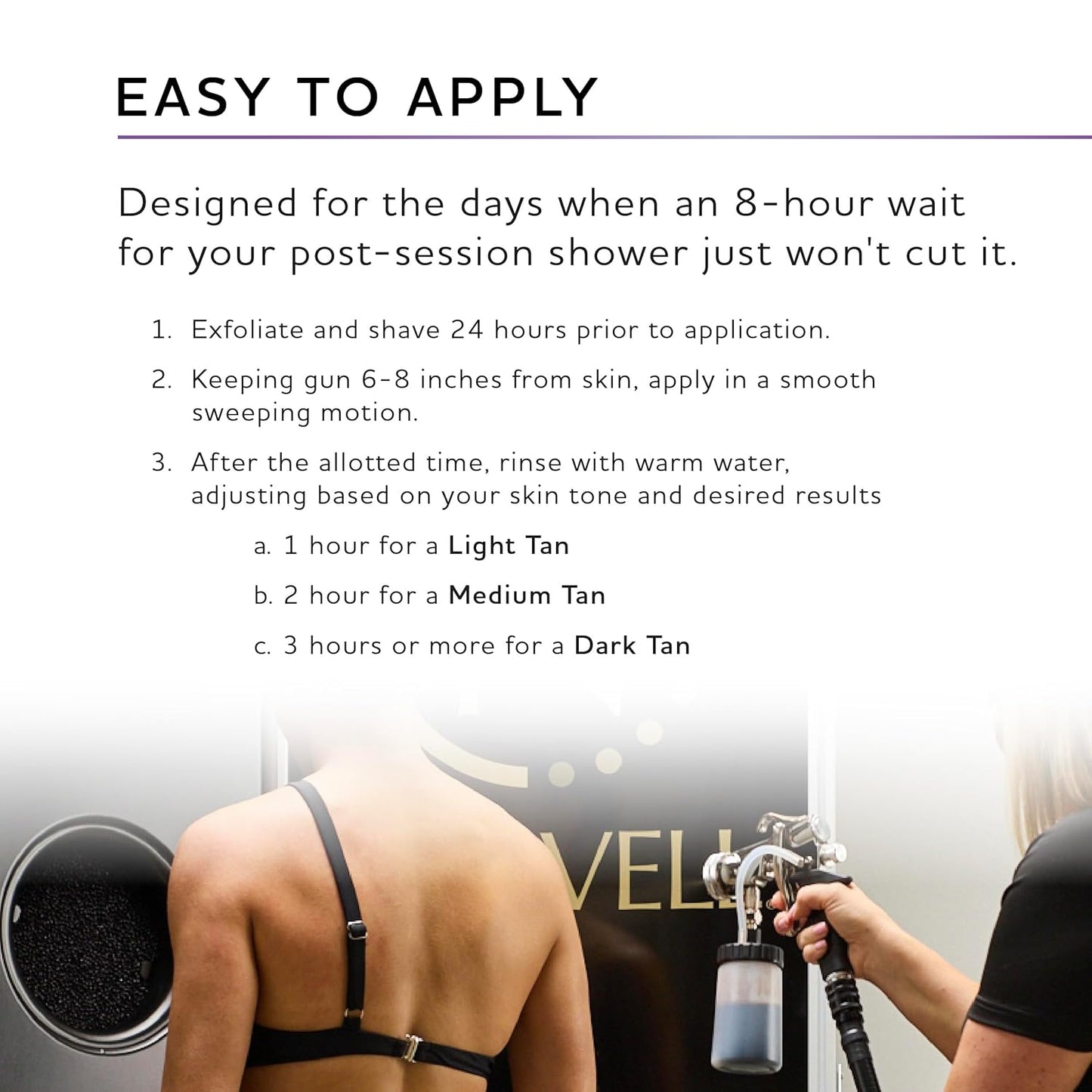 Premium Rapid Spray Tan Solution Venetian One 8 Fl Oz – Professional Sunless Tanning Formula for Ultra Fast Natural Bronze Glow, Streak Free, Fast Drying, Long Lasting Color
