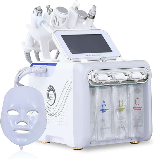 Hydrogen Oxygen 7 In1 Facial Care Machine with Mask Multifunctional Face Skin Care Device Elite