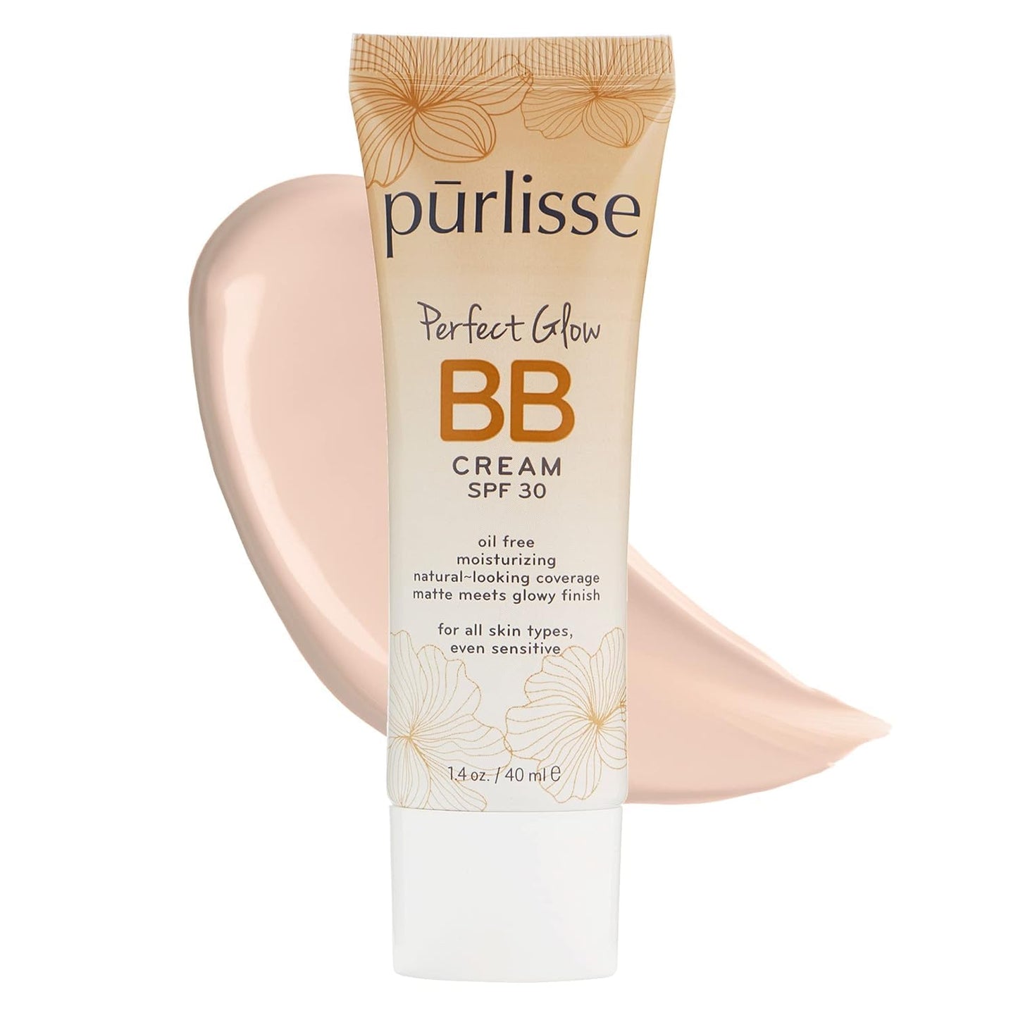Perfect Glow BB Cream SPF 30 - Luminous Matte Tinted Moisturizer with SPF - Korean Skin Care Formula with Goji & Hawthorn Berry to Hydrate, Brighten & Even Skin - Fair (1.4 Oz)