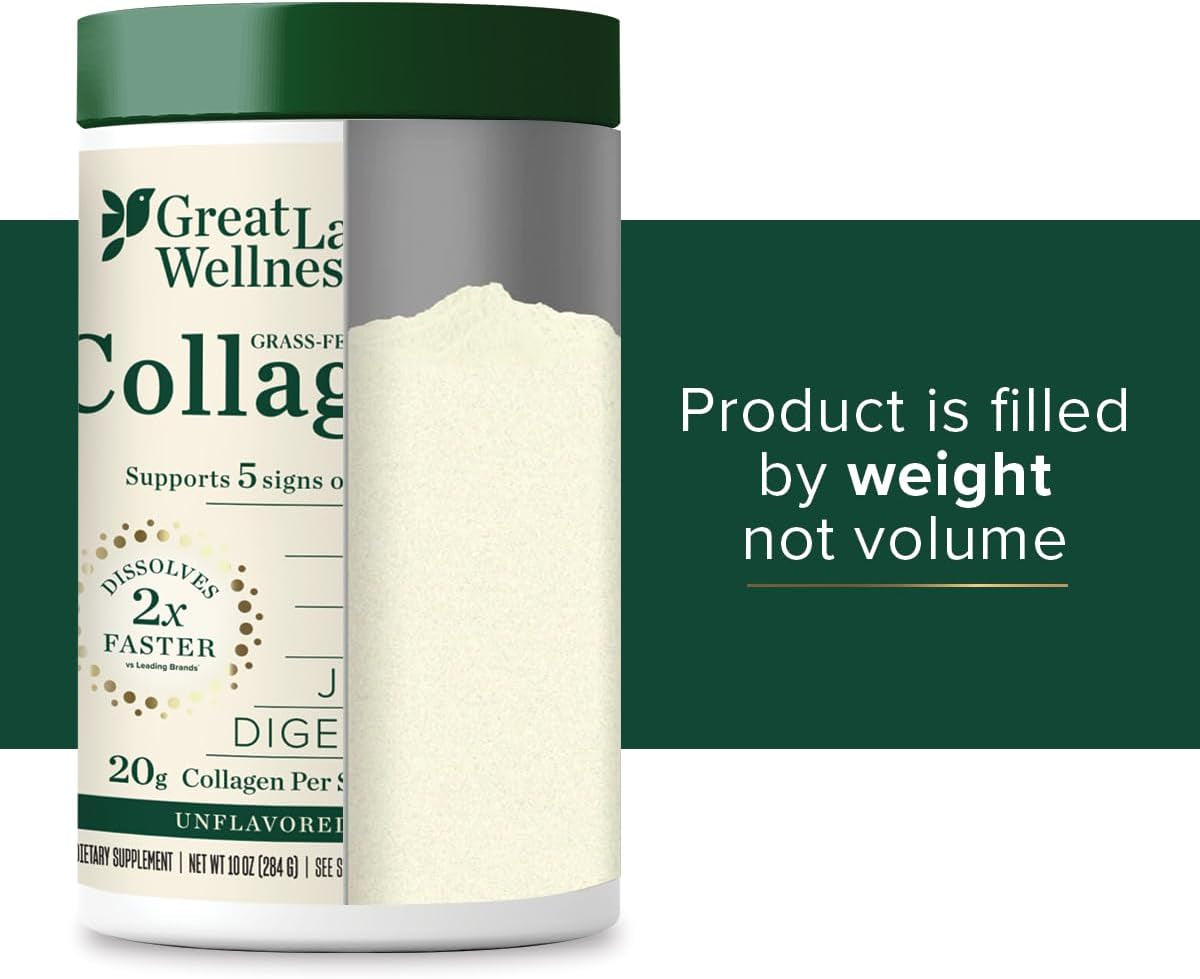 Collagen Peptides Powder – Supports Skin, Hair, Nails, Joints & Digestion – Hydrolyzed, Quick Dissolve, Non-Gmo, Keto & Kosher – Pure Collagen Protein (10 Oz, 14 Servings)