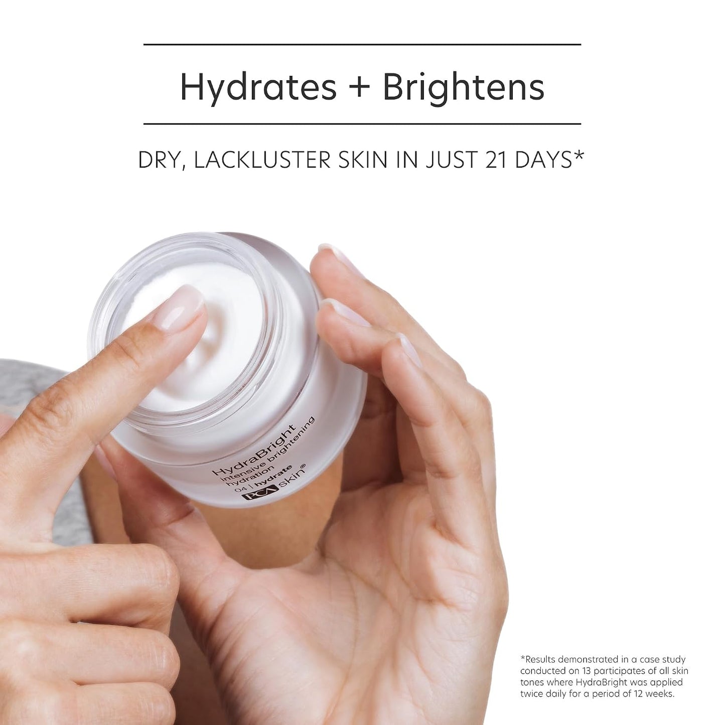 PCA SKIN Hydrabright Moisturizer - Facial Skin Care Products, Hydrating Brightening Cream with Squalane, Niacinamide - 1.69 Oz Jar