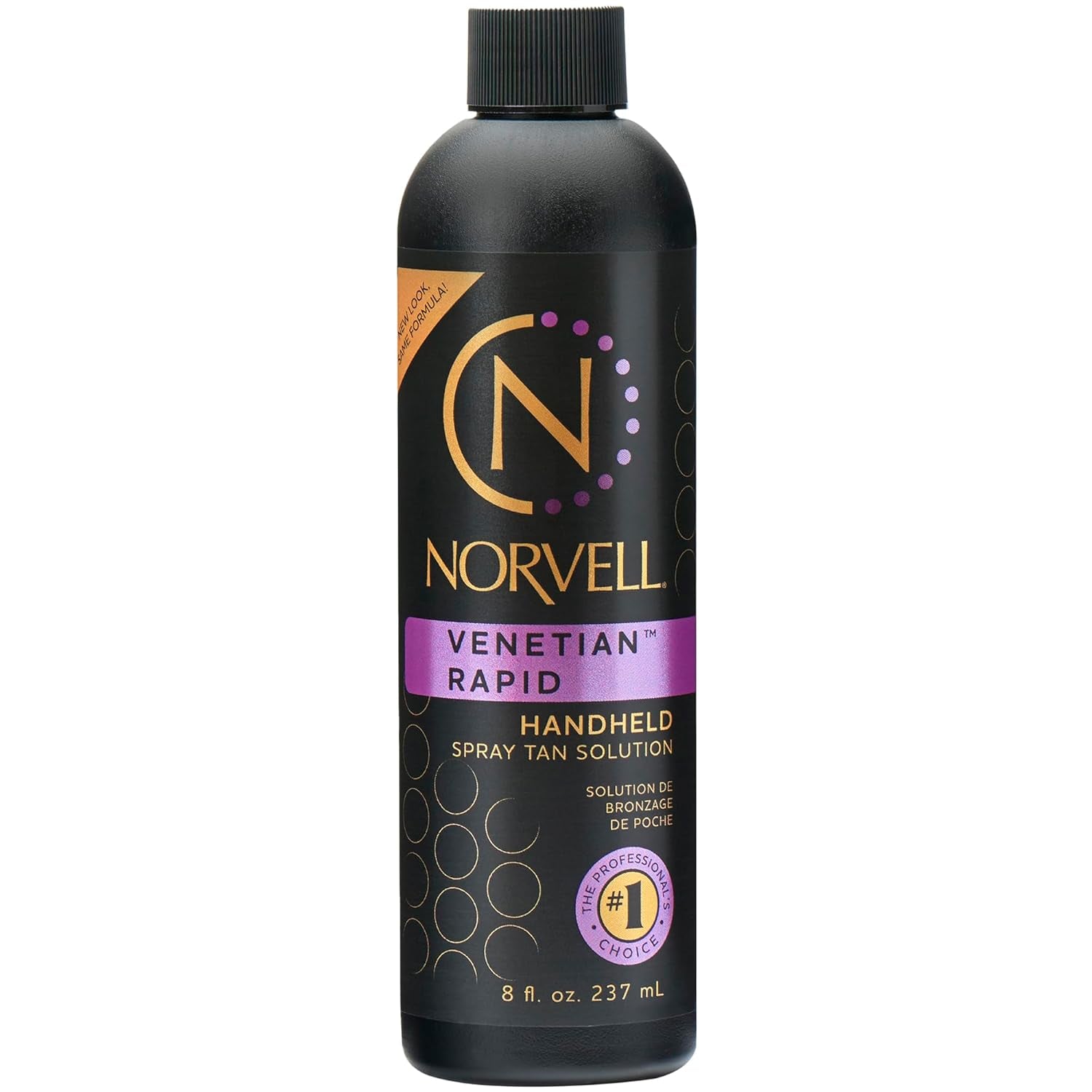 Premium Rapid Spray Tan Solution Venetian One 8 Fl Oz – Professional Sunless Tanning Formula for Ultra Fast Natural Bronze Glow, Streak Free, Fast Drying, Long Lasting Color
