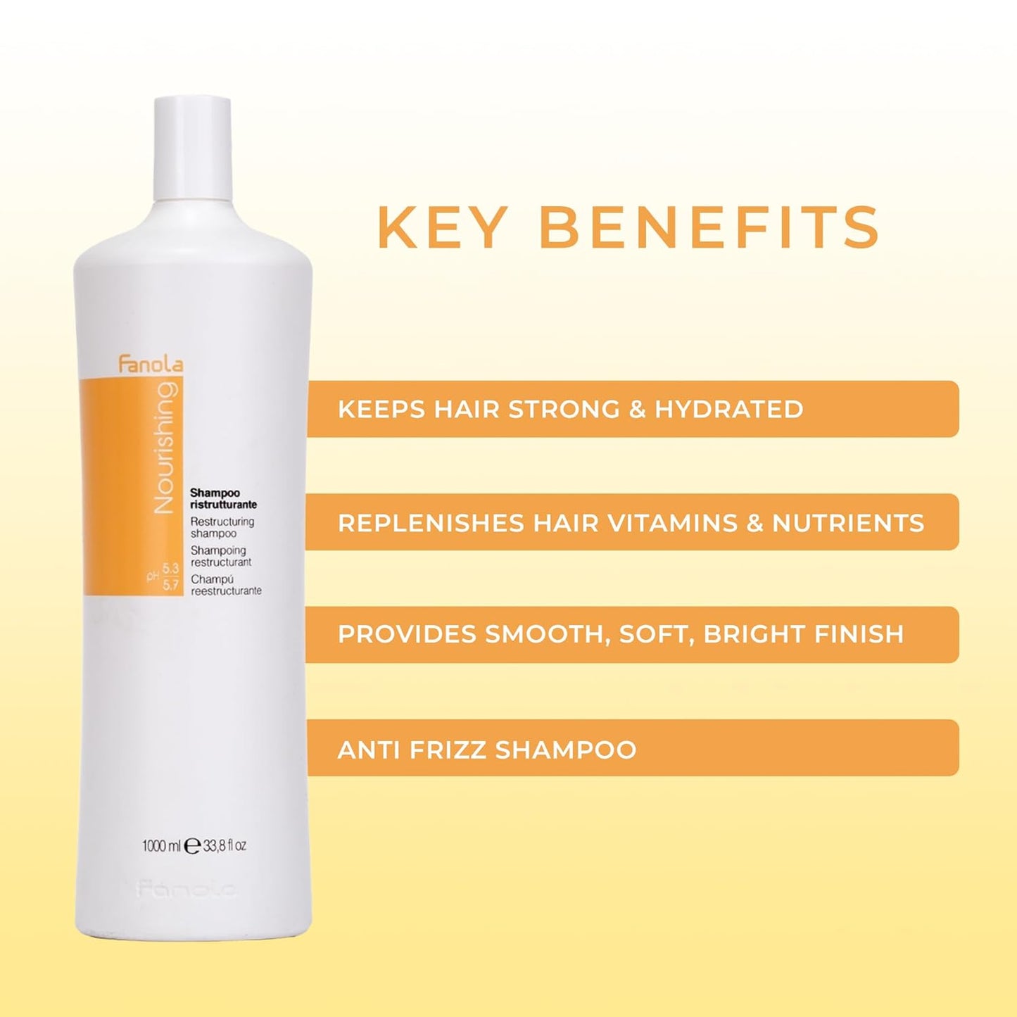 Fanola Nutri Care Regenerierendes Shampoo 1000 Ml + Nutri Care Repariermaske 1500 Ml