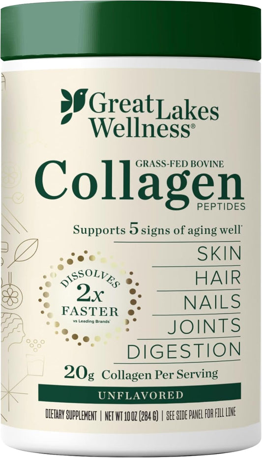 Collagen Peptides Powder – Supports Skin, Hair, Nails, Joints & Digestion – Hydrolyzed, Quick Dissolve, Non-Gmo, Keto & Kosher – Pure Collagen Protein (10 Oz, 14 Servings)