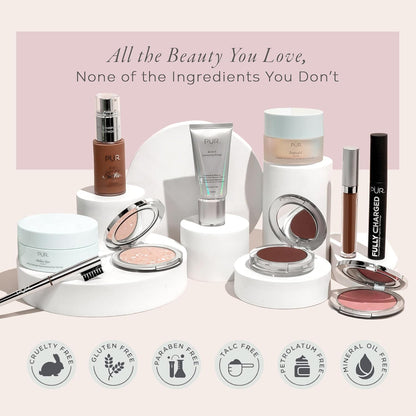 PÜR MINERALS 4-In-1 Love Your Selfie Foundation & Concealer - Longwear Medium-To-Full Coverage Liquid Makeup Foundation with Hydrating Blend for Refined-Looking, Natural Beauty Glow & Skin Texture