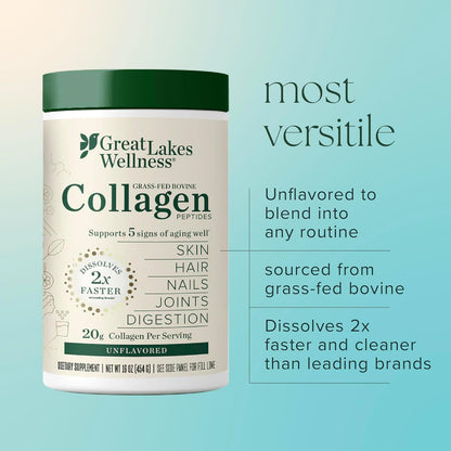 Collagen Peptides Powder – Supports Skin, Hair, Nails, Joints & Digestion – Hydrolyzed, Quick Dissolve, Non-Gmo, Keto & Kosher – Pure Collagen Protein (10 Oz, 14 Servings)
